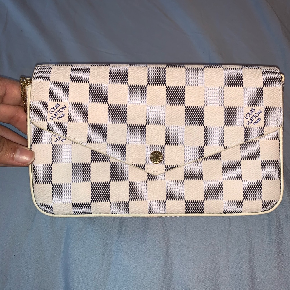 Louis Vuitton print crossbody bag